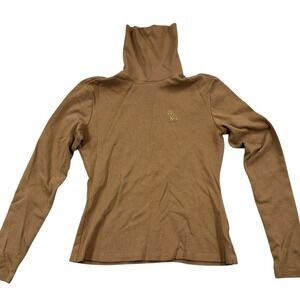 OVO Turtleneck Sweater October's Very Own‎ Women's Medium Drake Owl Brown